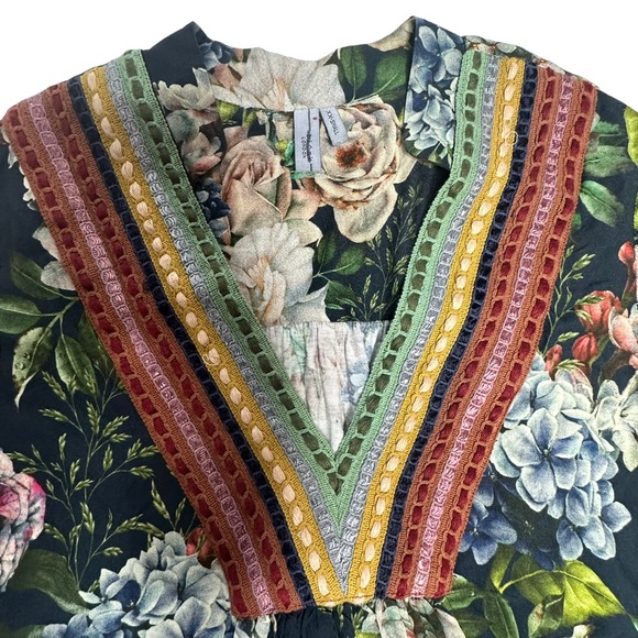 NWOT Bl^nk London x Anthropologie Stephanie Floral Long Sleeve Top xxs - Picture 8 of 16
